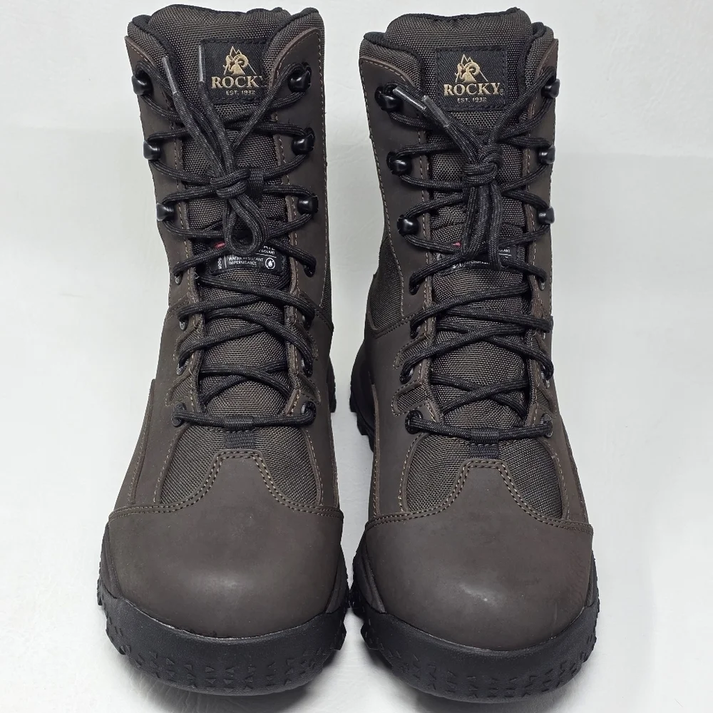 Rocky Wildcat Men’s Waterproof Hunting Boots Size 9M Brown 400G Insulated New